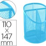 Porta Lapis Metal Rede Turquesa Com 3 Compartimentos Diametro 110 Altura 147 Mm - Q - CONNECT