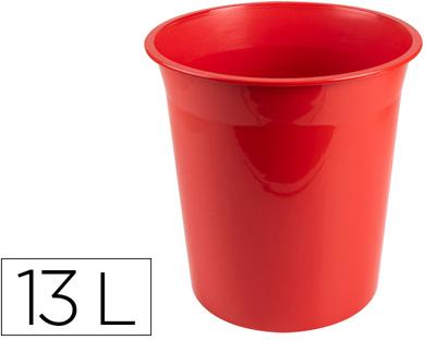 Cesto Plastico Q - Connect Vermelho Opaco 13 Litros - Q - CONNECT
