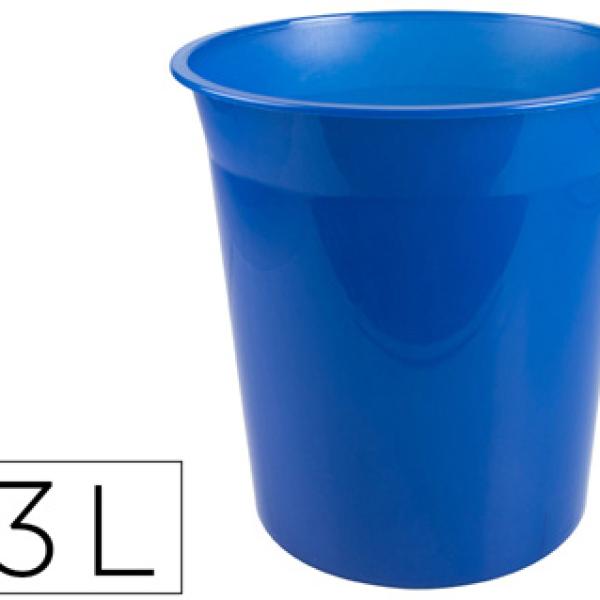 Cesto Plastico Q - Connect Azul Translucido 13 Litros - Q - CONNECT