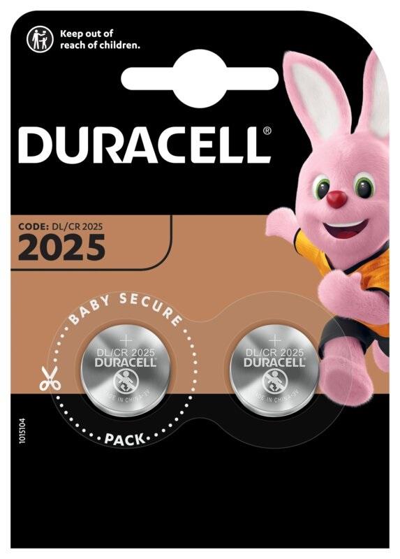 Blister 2x Pilhas Lithium 3V CR2025 - DURACELL