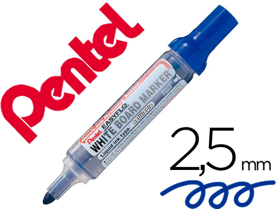 Marcador Para Quadro Branco Easyflo Recarregavel (Azul) - PENTEL