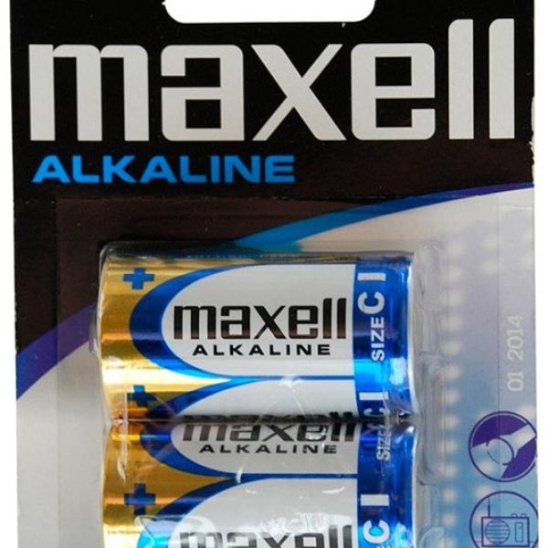 Blister 2 Pilhas Alcalinas 1,5V C / LR14 - MAXELL