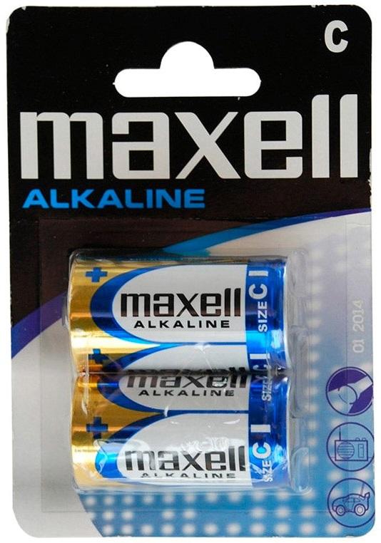 Blister 2 Pilhas Alcalinas 1,5V C / LR14 - MAXELL