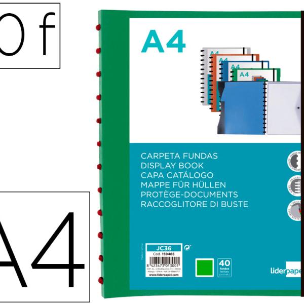 Pasta A4 Com 40 Bolsas Intercambiaveis 5 Separadores Envelope E Elastico Capa E Lombada Personalizav