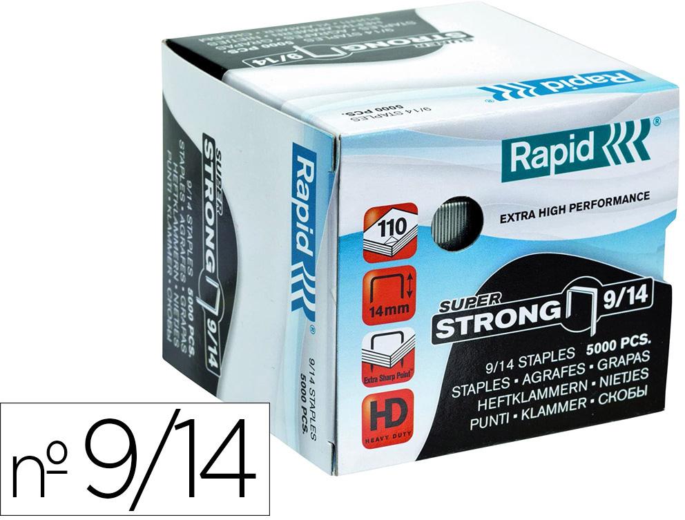 Pack 5000x Agrafos Super Strong Galvanizados Nº9/14 - RAPID