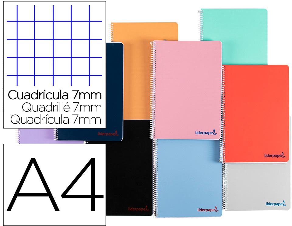 Caderno Espiral Din A4 Wonder Capa De Plastico 80 F 90 Gr Pautado 7Mm Dupla Margem Cores Sortidas