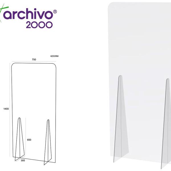 Protecção Acrílica de Pé 750X1400mm (Transparente) - ARQUIVO 2000