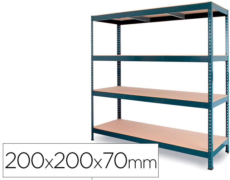 Estante Metalica Ar Stocker 200X200X70 Cm 4 Prateleiras Cor Cinza - AR STORAGE