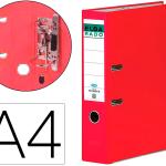 Pasta De Arquivo De Alavanca Chic Cartao Forrado Pvc Com Rado Din A4 Lombada 80 Mm Vermelho - ELBA