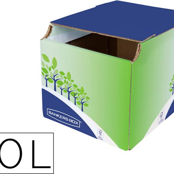 Contentor Para Reciclagem Secretaria Cartao 100% Reciclado Montagem Manual - FELLOWES