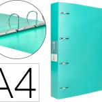 Pasta De 4 Aneis Mistos 40 Mm Polipropileno Din A4 Verde Maçã Opaco