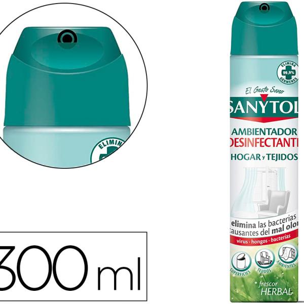 Ambientador Desimfectante Para Casa E Tecidos Spray Frasco De 300ml - SANYTOL