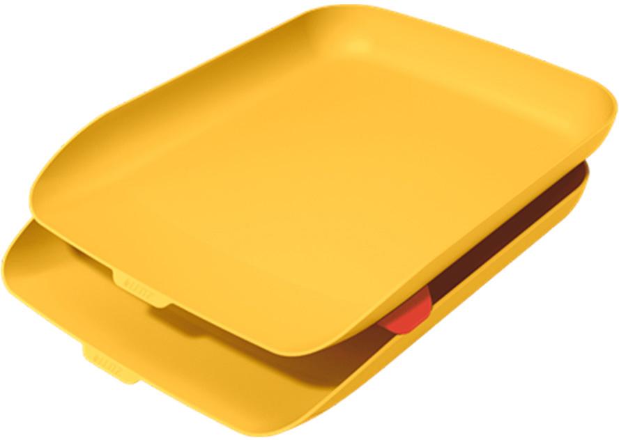 Tabuleiro De Secretaria Em Plastico Leitz Cosy Conjunto De 2 Unidades Amarelo - LEITZ