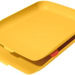 Tabuleiro De Secretaria Em Plastico Leitz Cosy Conjunto De 2 Unidades Amarelo - LEITZ
