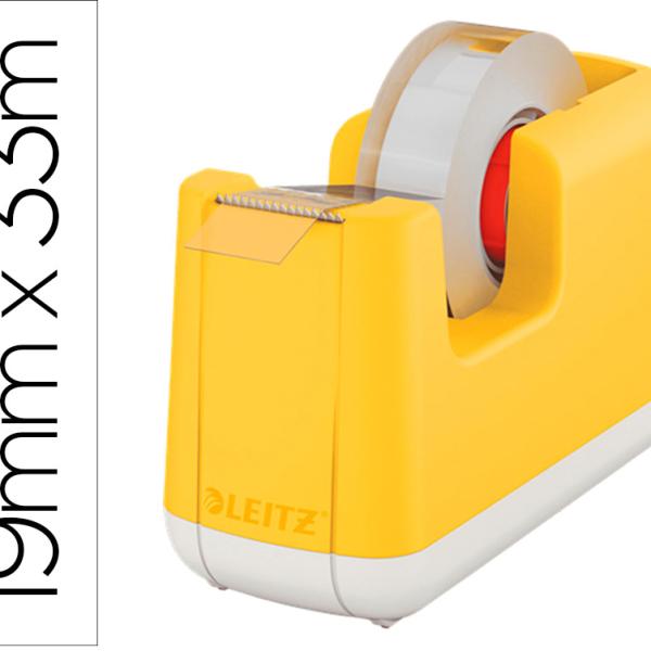 Desenrolador De Secretaria Leitz Cosy Em Plastico Para Fitas 33 Mt Amarelo - LEITZ