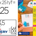 Etiqueta Adesiva Avery Permanente Para Impressora Laser Branca 63,5X38,1 Mm Caixa De 525 Unidades