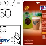 Etiqueta Adesiva Avery Kraft Efeito Cartao Oval 63,5X42,3Mm Removivel Para Laser E Tinteiro - AVERY