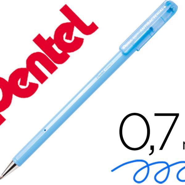 Esferografica Pentel Bk77 Antibacterial Azul