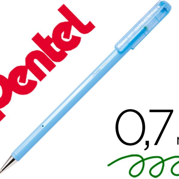 Esferografica Pentel Bk77 Antibacterial Verde