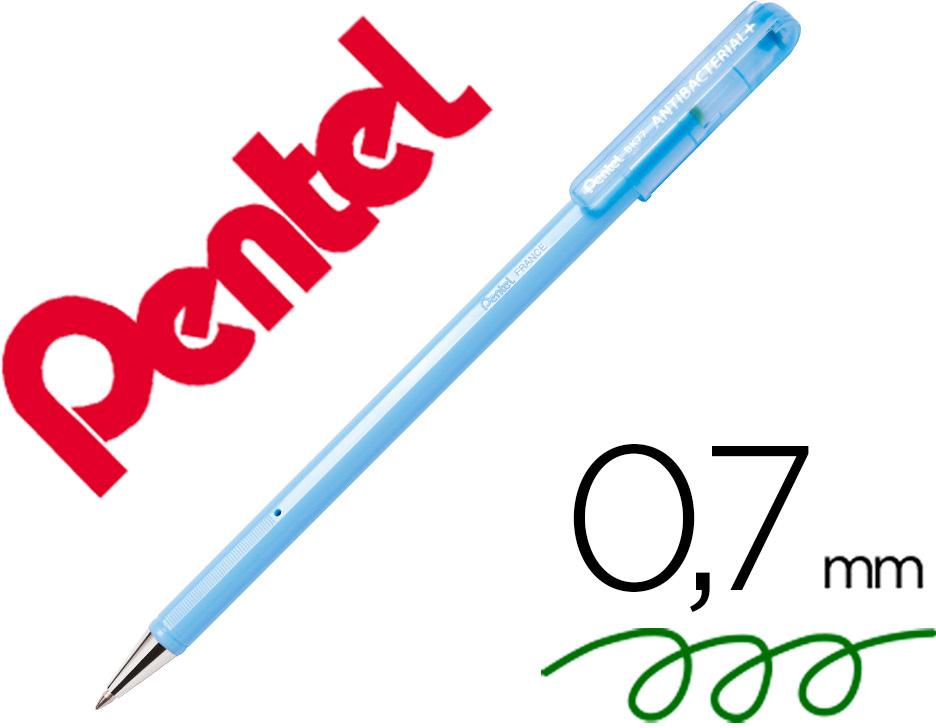 Esferografica Pentel Bk77 Antibacterial Verde