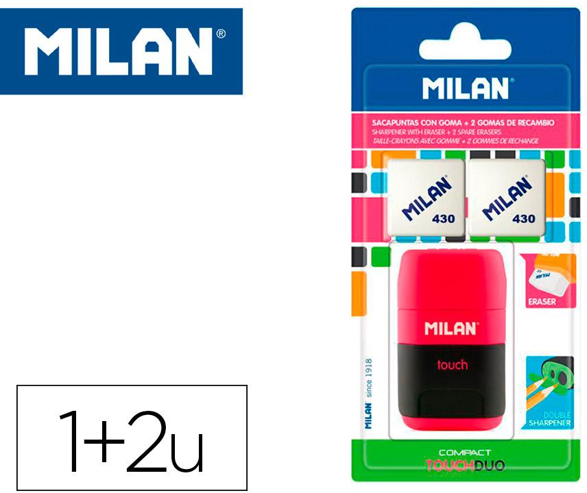 Apara Lapis c/ Borracha Compact Touch Duo - MILAN