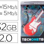 Pen Drive Usb Guitarra Vermelha One 32GB - TECH ON TECH