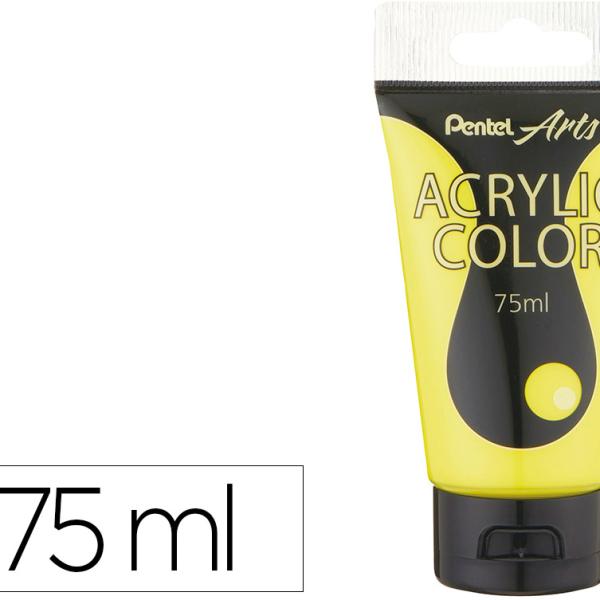 Tinta Acrilica Em Tubo 75ml (Amarelo Limao) - PENTEL