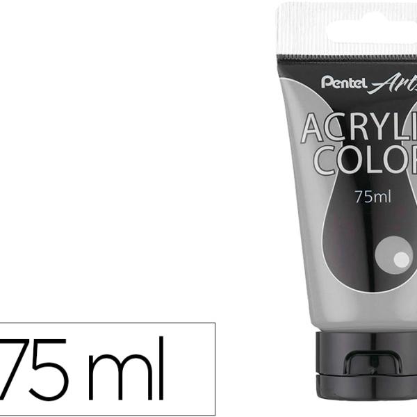Tinta Acrilica Em Tubo 75ml (Prateado) - PENTEL