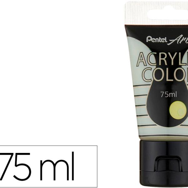 Tinta Acrilica Em Tubo 75ml (Perola Iridescente Amarelo) - PENTEL