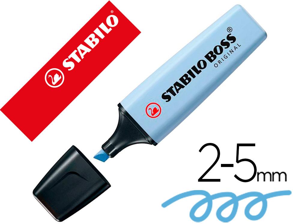 Marcador Stabilo Boss Fluorescente 70 Pastel Azul Ventoso - STABILO