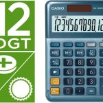Calculadora MS - 120EM Secretária 12 Digitos TX +/ - Tecla Duplo Zero (Azul) - CASIO