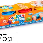 Pasta De Modelar Baby Dough Frasco 75 G Set De 3 Cores Sortidas - CARIOCA