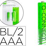 Blister 2x Pilhas Recarregáveis Ni - MH AAA 1,2V 1000mAh - Q - CONNECT