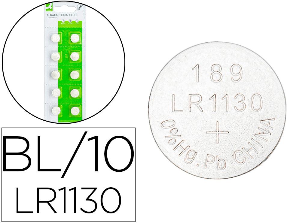 Blister 10x Pilhas Botao Alcalinas LR1130 1,5V - Q - CONNECT