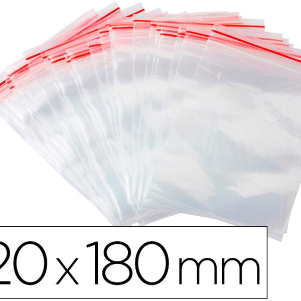 Bolsa Plastico Auto Selada Q - Connect 120X180 Mm Pack De 100 Unidades - Q - CONNECT