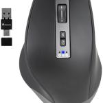 Rato Blur Óptico 800/1600/3200 Dpi s/ Fios Multimode 6 Botoes Recetor Usb - A + Usb - C 2,4 Ghz - NGS