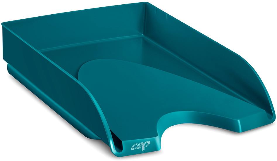 Bandeja De Secretaria Cep Riviera Plastico Cor Esmeralda 348X257X66 Mm - CEP