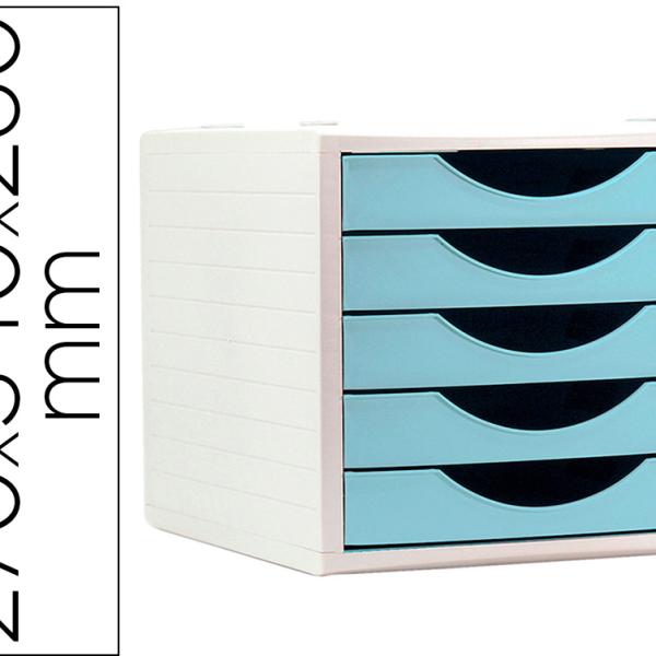 Bloco Classificador De Gavetas (Azul Pastel) - Q - CONNECT