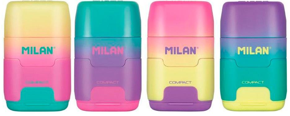 Apara Lapis c/ Borracha Compact Sunset (Cores Sortidas) - MILAN
