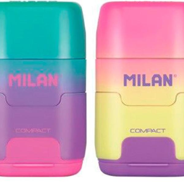 Apara Lapis c/ Borracha Compact Sunset (Cores Sortidas) - MILAN