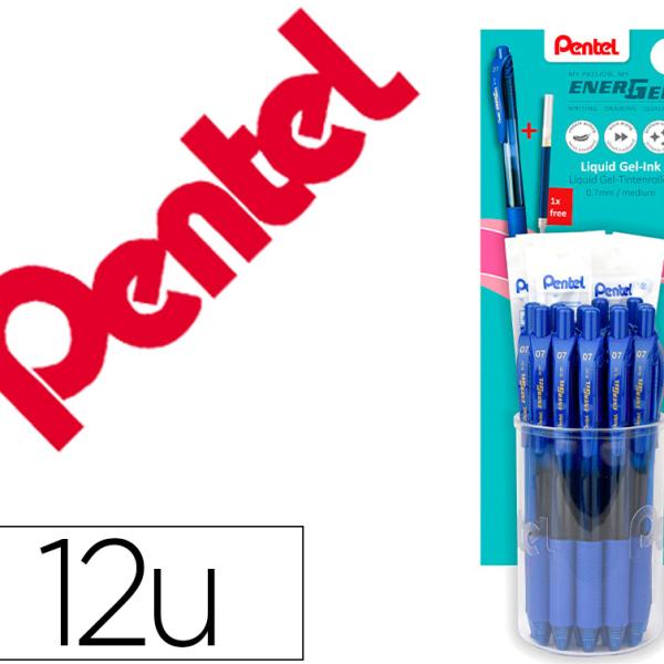 Roller Pentel Energel Bl107 0.7mm Azul