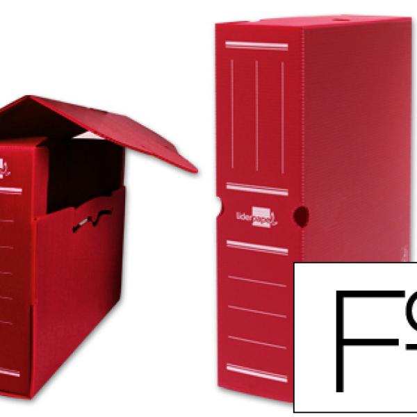 Caixa p/ Arquivo Definitivo Plastico Vermelho Medidas: 36X26X10cm
