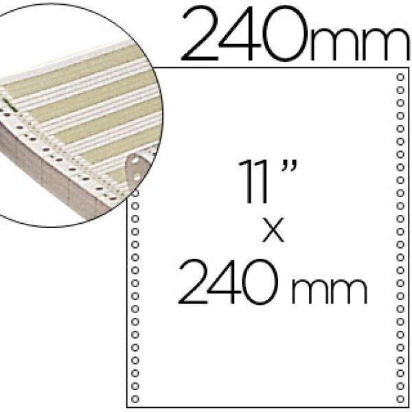 Papel Continuo, 240 mmx11'', Pautado c/ 2500 Folhas, 1 Via