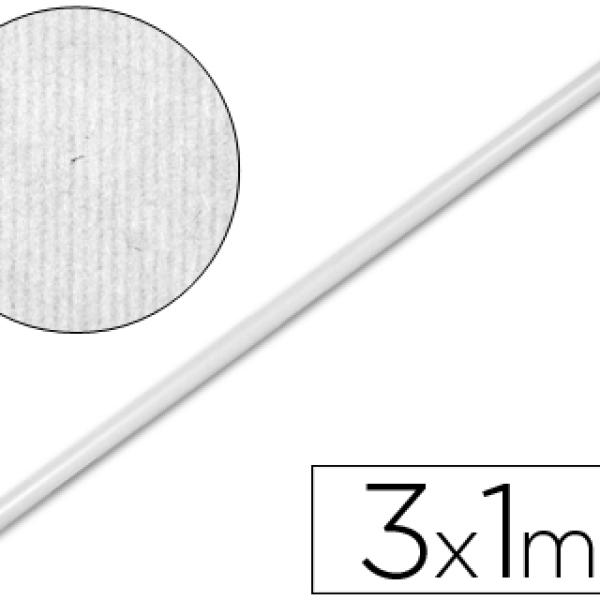 Papel Kraft Rolo Branco 1Mt X 3Mt.65 Gr/M2