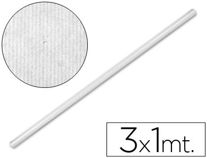 Papel Kraft Rolo Branco 1Mt X 3Mt.65 Gr/M2