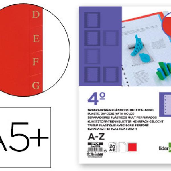 Separador Plastico Alfabetico A - Z Quarto
