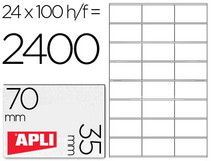 Etiquetas Adesivas Apli A4 70 X 35 mm