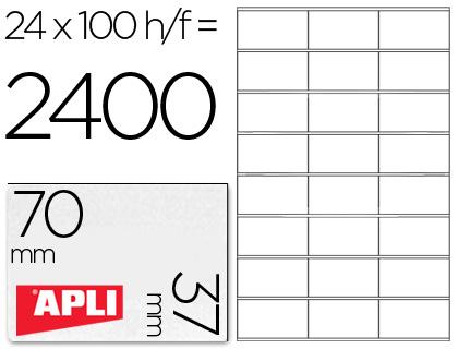 Etiquetas Adesivas Apli A4 70 X 37 mm