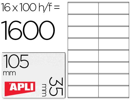 Etiquetas Adesivas Apli A4 105 X 35 mm