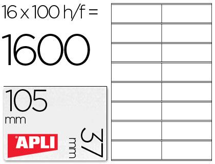 Etiquetas Adesivas Apli A4 105 X 37 mm